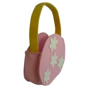 Kids Candy Bag Portable Easter Handbag Gift Bag Cute Pouches Decorations Pink