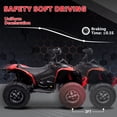 thumbnail image 2 of Towallmark Kids Atv Quad 4 Wheeler, 12V Ride on Toy Car Bombardier Licensed BRP Can-am Electric Vehicle, w/LED Lights, Bluetooth, Music,for 3-8 Year Old, Red, 2 of 8