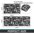 thumbnail image 3 of Mushroom Kitchen Rugs Sets of 2, Black White Vintage Farmhouse Home Kitchen Rugs and Mats, Washable Non Skid Absorbent Microfiber Kitchen Floor Decor Mat 17"x 47"+17"x 30", 3 of 6