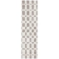 thumbnail image 2 of Addison Rugs Chantille Indoor/Outdoor Transitional Squares Taupe Washable Runner Rug, 2'3" x 7'6", 2 of 6