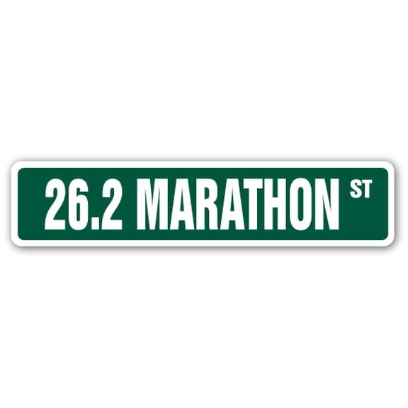 26.2 MARATHON Street Sign runner shoes jog jogging run | Indoor/Outdoor |  36" Wide