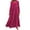 Hot Pink, variant on LYXSSBYX Womens Dresses Long Sleeve Women's Solid Color Loose Long Sleeve Long Dress Round Neck Asymmetric Swing Layered Beach Long Dress