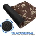 thumbnail image 6 of Long Mouse Pads for Desk,Brown Cartoon Dinosaurs Fossils Pattern Desk Mats on Top Of Desks, Desk Mouse Pad Extra Large with 3mm Non-Slip Base and Stitched Edge for Gaming,Office,Work,Home 31.5"x15.7", 6 of 6