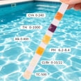 thumbnail image 4 of Aufmer 6 In 1 Rapid Water Quality Test Strip Precise Detection Tool Easy Operation Design For Swimming Pool Spa Fish Tank Aquarium Water Parameter Checking(50 Pcs), 4 of 6
