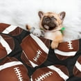 thumbnail image 3 of Pofeuu Brown Football On Black Print Puppy Blanket,Dog Blankets,Pet Blanket Cozy Cat Blankets for Indoor Cats, Fuzzy Pet Blanket for Kitten Doggy Dog Blankets-Small, 3 of 8