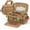Khaki, variant on 14-Inch Heavy-Duty Canvas Tool Bag, Multi-function Large Capacity Tool Organizer Bag, Exterior Pockets for Hand Tools, Adjustable Shoulder Strap for Electrician, Plumber, Handyman, (Black)