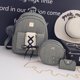 thumbnail image 2 of Mochila de cuero a la moda de 3 piezas con lazo para niñas, bolso de mano para mujer, mochila para mujer, bolso de hombro TUNC Sencillez, 2 of 5
