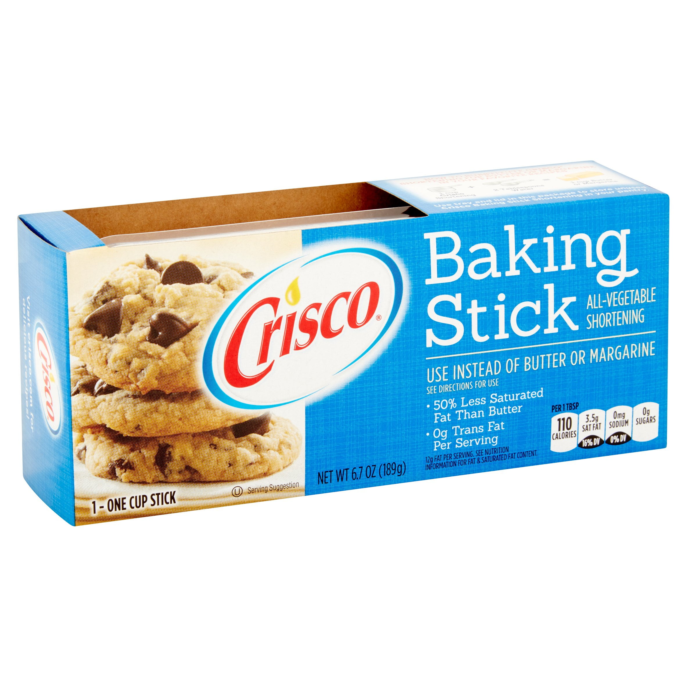 Crisco All-Vegetable Shortening Baking Stick, 6.7 oz