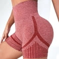 thumbnail image 2 of Womens Shorts Summer High Waist Sculpt 3D Anti Cellulite Workout Leggings Yoga Shorts for Women Pink L, 2 of 2