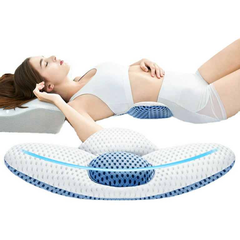 Bobasndm Lumbar Support Pillow for Sleeping, 3D Air Mesh Back Pillow for Bed,  Adjustable Height Lumbar Pillow for Lower Back Pain Relief, Soft Back  Support Pillow 