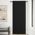 thumbnail image 6 of Coodeto Thermal Insulated Door Curtain, Weatherproof Thicken Cotton Soundproof Doorway Curtain Insulation Cover Keep Warm Winter & Cold Summer, 34"x82", Black, 1 Panel, 6 of 8