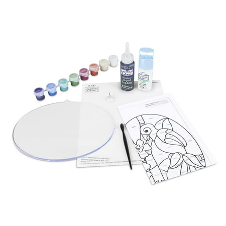 Gallery Glass Parrot Suncatcher and Cling Kit