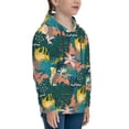 thumbnail image 3 of Lsque Hawaiian Style Patten Youth Hoodie Sweatshirt Pullover with Kangaroo Pocket Boys and Girls Hoodie Warm Hoodie for Kids-Medium, 3 of 6