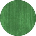 thumbnail image 1 of Ahgly Company Indoor Round Abstract Emerald Green Contemporary Area Rugs, 3' Round, 1 of 4