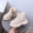 Beige, variant on YMNXA Big Kids Girls Boots Non Slip Solid Color Flat Sole Side Zipper Plush Warm Fashion Comfortable Shoes For Daily Wear Beige 12-18 Months