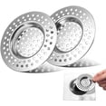 thumbnail image 1 of 4 filtros de fregadero de cocina, filtro de fregadero de acero inoxidable, filtro de pelo de ducha, filtro de drenaje de fregadero, rejilla de fregadero de cocina, accesorios de drenaje de bañera de, 1 of 5