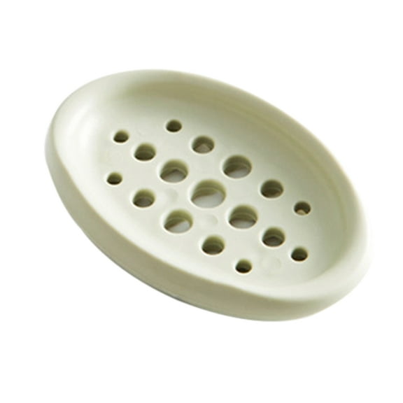 GETAJGHSD Silicone Dish with Drain Design for Shower & Bathroom, Green, Keeps Soap Clean and Dry