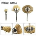 thumbnail image 4 of 3pcs Copper Wire Brushes Set for Rotary Tool - Rust and Paint Remover, 4 of 7