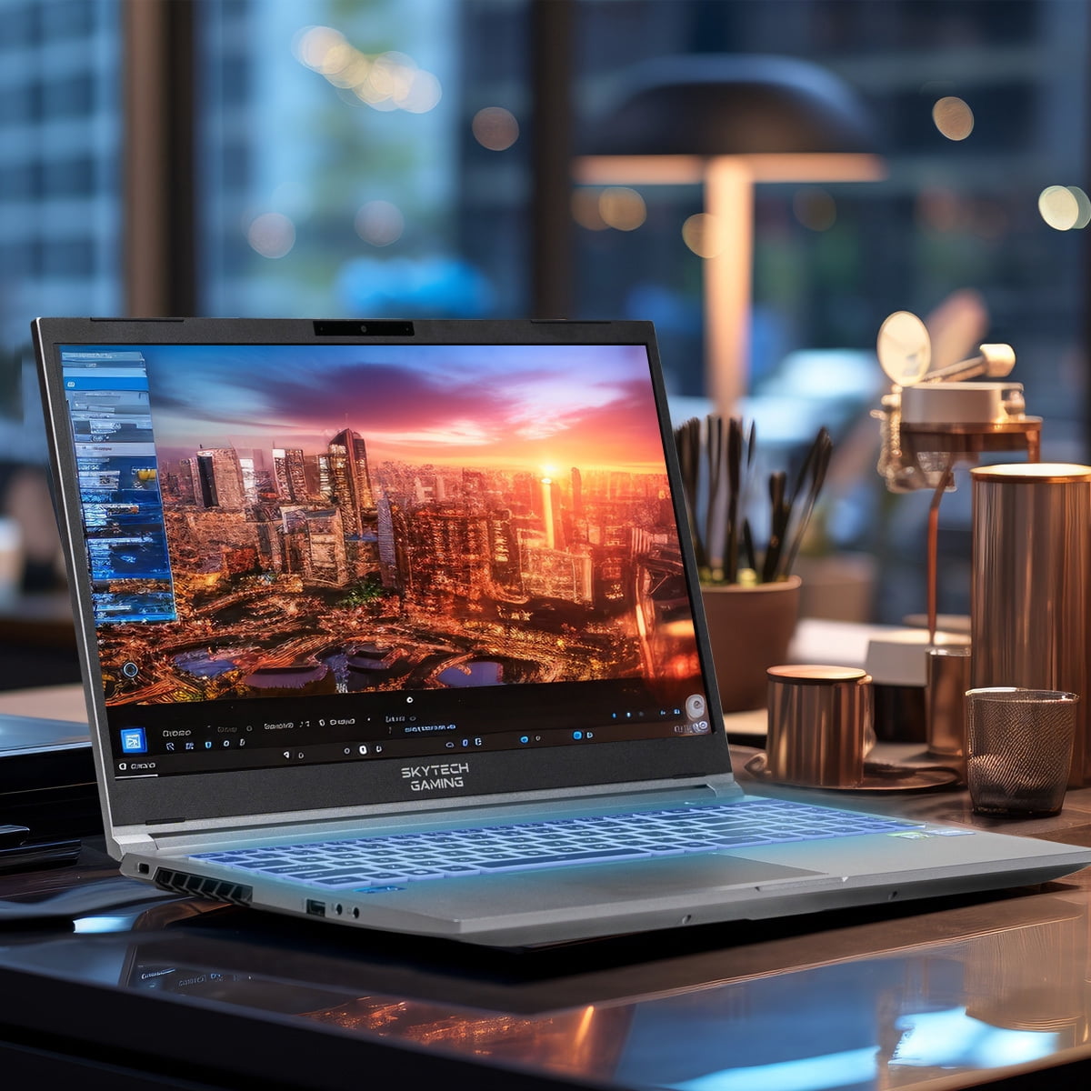 Skytech Gaming Lumi Gaming Laptop Intel Core i5 12450H NVIDIA GeForce RTX 3050 16GB DDR4 1TB SSD Windows 11 Gray