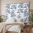 thumbnail image 3 of Blue Fruit Large Tapestry for Bedroom Wall Hanging Tapestry,Vintage Plant Nature Botanical Flower Floral Ceiling Backdrop Tapestries Poster Blanket Wall Decor for Teens Room Living Room 100" x 59", 3 of 8