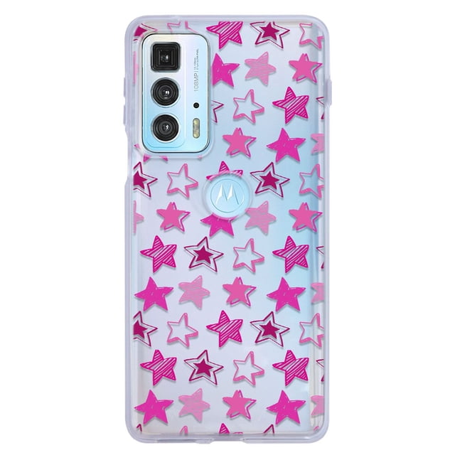 Funda para Moto Edge 20 Pro Dibujo de Estrellas Uso Rudo, InstaCase Protector para Moto Edge 20 Pro Antigolpes, Case Dibujo de Estrellas