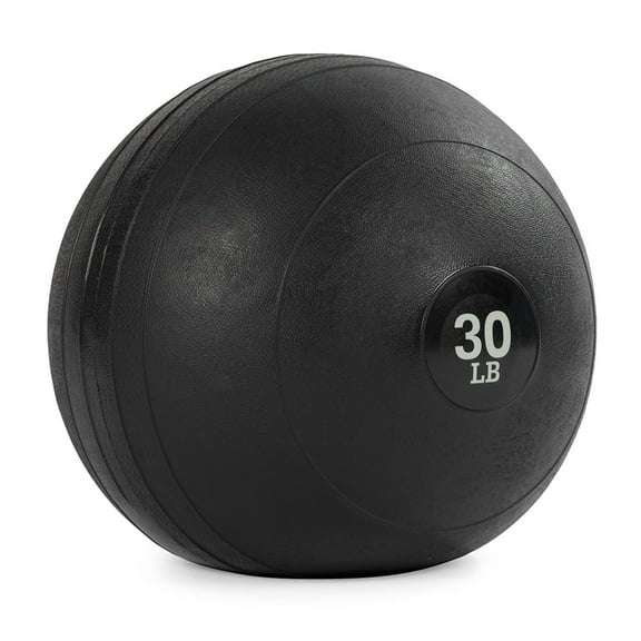 Titan Fitness 30 LB Rubber Slam Ball, Dead Weight Ball Absorbs Impact, Minimal Bounce, Textured Surface for Strength