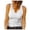 White, variant on Elegant Solid Sleeveless V Neck Knit Ribbed Top for Women Casual Summer Tank Blouse 3 Tall Women Big Girl Crop Top Pajama Top Women Tops 5 Way Bra Athletic Crop Tops Berry Top Women Backless