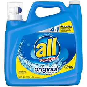All 2X Ultra Free Clear Liquid Laundry Detergent, 100 oz - Walmart.com