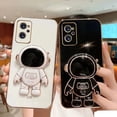 thumbnail image 2 of Funda chapada con soporte plegable de astronauta para Xiaomi Note 12 12S 12C 11 11S 10S 10A 9T A1, funda de silicona con soporte para Redmi Note13, 2 of 5