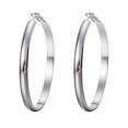 thumbnail image 1 of Boucles d'Oreilles Pendantes pour Femme en Acier Inoxydable, Grand Cercle, Grandes Créoles Rondes, 1 of 9