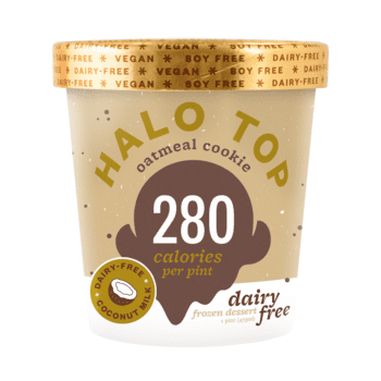 Halo Top, Non Dairy Oatmeal Cookie, Pint (8 (Best Grocery Store Cookies And Cream Ice Cream)