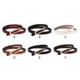 thumbnail image 4 of Qarigey Cinturón fino de cuero elegante para mujer, cinturón fino de PU para varios conjuntos, hebilla de Metal, nueva moda Cinturones Color café, 4 of 6