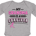 thumbnail image 4 of Inktastic My Grandma is a Survivor Breast Cancer Awareness Boys or Girls Long Sleeve Baby Bodysuit, 4 of 5