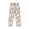 thumbnail image 4 of Xecao Retro Bunny Flower Men's Straight Lounge Pajama Pants: The Ultimate in Comfortable Sleepwear, 4 of 9