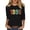 Black, variant on Crew Neck 3/4 Sleeve Tees For Women Casual Loose Stylish Vintage Pullover Tops 1996 Graphic Print T Shirts (XL, Pink)