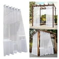 thumbnail image 2 of AOOOWER Eyelet Outdoor Curtains Transparents Waterproofs Voile Curtains for Patioes and Gazeboes, 2 of 19