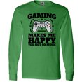thumbnail image 3 of Inktastic Gaming Makes Me Happy Long Sleeve T-Shirt, 3 of 5
