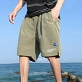 thumbnail image 2 of IROINNID Men's Summer Casual Lightweight Drawstring Pull On Loose Shorts, 2 of 4