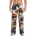 thumbnail image 2 of Lsque Cute Forest Mushrooms Print Men's Pajama Pants, Lounge Pant - Comfortable Home Wear,Elastic Waistband, Stylish Design-X-Large, 2 of 9