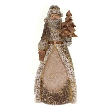 Birds Nest In Christmas Tree Christmas SANTA WOODLAND FIGURINE Polyresin Reindeer Birds Tree 132742 Birds ()