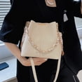 thumbnail image 2 of MUSOIE Crossbody Bucket Bag for Women Elegant Evening Shoulder Bag with Datchable Chain Strap, 2 of 7