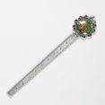 thumbnail image 5 of Christmas gingerbread man Elegant Silver Lace-Edged Bookmark: a Charming Gift for Book Lovers and Readers, 5 of 5
