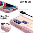 thumbnail image 3 of ExoGuard For Moto G Play 2023 Case, Phone Case with Screen Protector and Kickstand (Pink), 3 of 7