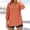 A323 Orange, variant on Xdegoge Embroidered Tunic Tops for Women Cotton Linen V Neck 3/4 Puff Sleeve Blouses Floral Flowy Lightweight Breathable Casual Summer Boho Shirts Hi-Low Hem Tunic Tops
