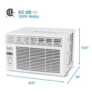 BLACK+DECKER BD12WT6 Window Air Conditioner 12,000 BTU, Cools up to 550 Square feet, White