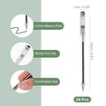thumbnail image 2 of Uxcell Gel Pen Medium Point 0.5mm, 24 Pack Smooth Black Gel Ink Rollerball Pen for Home Office Writing Note Taking Journaling Business, Style 3, 2 of 6