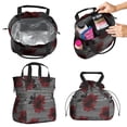 thumbnail image 2 of Pioneer Flower Floral Print Pattern Drawstring Lunch Bag Women - Drawstring Lunch Bag Insulated for Work Office - Stain-Resistant Large Lunchbags for Women with Multi-Pockets, 2 of 6