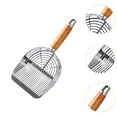 thumbnail image 6 of CarpNettore Stainless Steel Cat Litter Scoop with Wooden Handle Pet Cleaning Tool Cat Shovel Strip Type, 6 of 9
