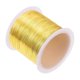 thumbnail image 1 of 8m/spool 0.8mm Gold Plated Copper Bead Metal Wire For Jewelry Making Cord Making, 1 of 5