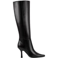 thumbnail image 2 of Marc Fisher Womens Vedant Faux Leather Pumps Knee-High Boots, 2 of 3